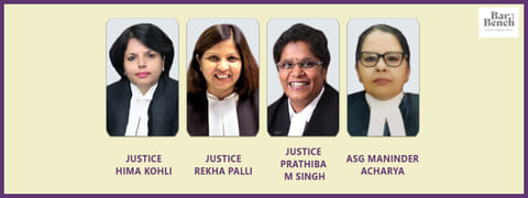 Hima Kohli, Rekha Palli, Prathiba M Singh, ASG Maninder Acharya