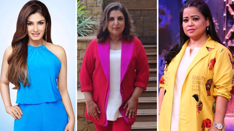 Actress Raveena Tandon, filmmaker Farah Khan, comedian Bharti Singh