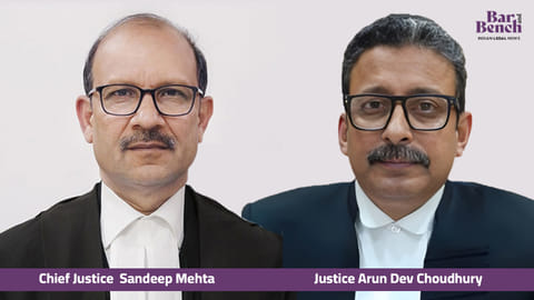 CJ Sandeep Mehta and Justice Arun Dev Choudhury