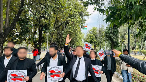 Student protest J&K NLU