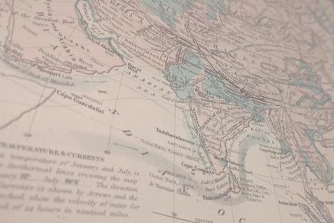 Ancient map of India