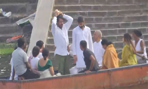 அஜித்பவாரின் அஸ்தி கரைப்பு