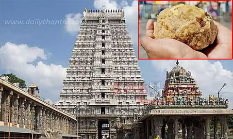 அருணாசலேஸ்வரர் கோவிலில் பக்தர்களுக்கு மீண்டும் இலவச லட்டு பிரசாதம்