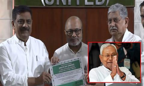 ஐக்கிய ஜனதா தள கட்சியின் தலைவராக நிதிஷ் குமார் போட்டியின்றி தேர்வு