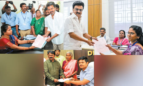தமிழக சட்டசபை தேர்தல்: முதல் நாளில் 573 பேர் வேட்புமனு தாக்கல்