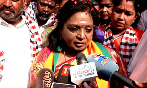 தேர்தல் முடிவுகள்: விஜய் அலை என்று சொல்வதா, திமுக வெறுப்பு அலை என்று சொல்வதா? - தமிழிசை பேட்டி