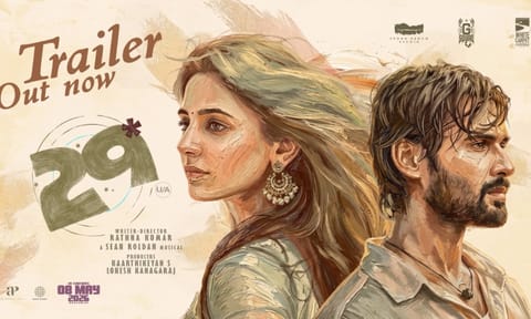 விது, பிரீத்தி அஸ்ரானி நடித்த "29" திரைப்படத்தின் டிரெய்லர் வெளியானது