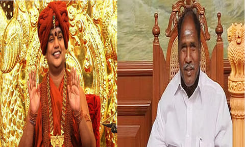 புதுச்சேரி முதல்-மந்திரி ரங்கசாமிக்கு நித்யானந்தா வாழ்த்து