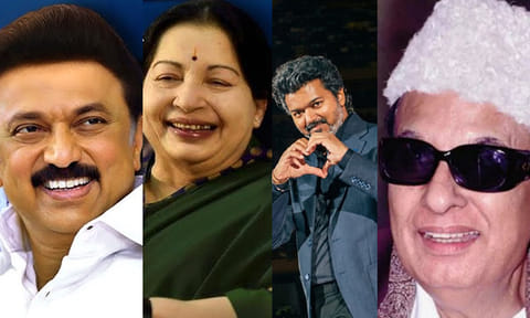 1500-க்கும் மேல் படங்கள் - அண்ணா முதல் விஜய் வரை... 7 முதல்-அமைச்சர்களுடன் நடித்த ஒரே நடிகை