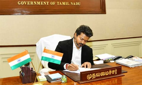 தமிழ்நாட்டில் 65 போதைப்பொருள் தடுப்பு படைகள் அமைக்கப்படும் - முதல்-அமைச்சர் விஜய் அறிவிப்பு