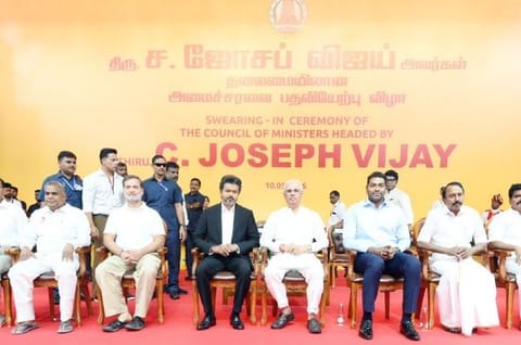 தமிழ்த்தாய் பாடல் 3-வதாக ஒலிக்கப்பட்டது ஏன்? ஆதவ் அர்ஜுனா விளக்கம்
