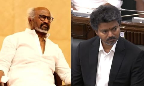 முதல்வர் விஜய் குறித்த கேள்வி: கருத்து தெரிவிக்காமல் சென்ற நடிகர் ரஜினிகாந்த்