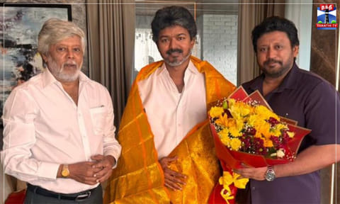 முதல்-அமைச்சர் விஜயை நேரில் சந்தித்து வாழ்த்து தெரிவித்த தியாகராஜன் - பிரசாந்த்