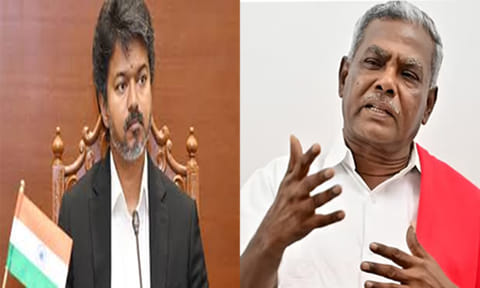 ‘அமைச்சரவையில் அதிமுகவைச் சேர்த்தால், தவெகவிற்கான ஆதரவை மறுபரிசீலனை செய்வோம்' -பெ.சண்முகம்