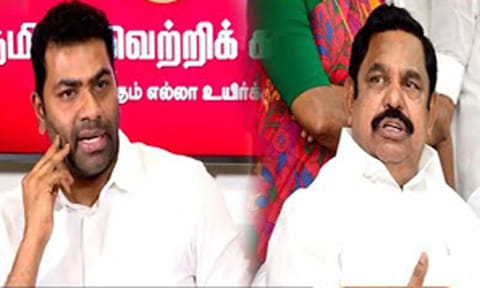 பின்வாசல் வழியாக ஆட்சி அமைக்க எடப்பாடி பழனிசாமி நினைத்தார்: ஆதவ் அர்ஜுனா குற்றச்சாட்டு