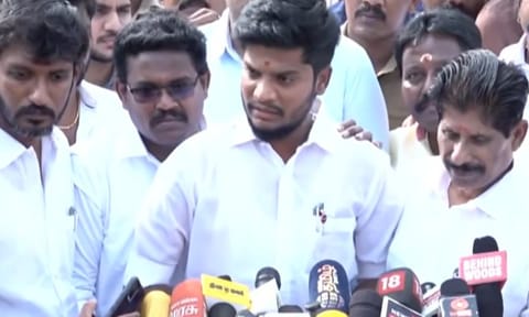 விஜய் சாதி பார்த்து அறநிலையத்துறை பொறுப்பு கொடுத்தாரா? அமைச்சர் ரமேஷ் விளக்கம்