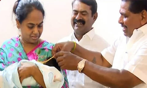 மேளதாளங்கள் முழங்க.. சீமான் மகளுக்கு சீர் கொண்டு வந்த அனிதா ராதாகிருஷ்ணன்