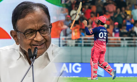 சிக்சர் மழை பொழிந்த வைபவ் சூர்யவன்ஷிக்கு ப.சிதம்பரம் பாராட்டு