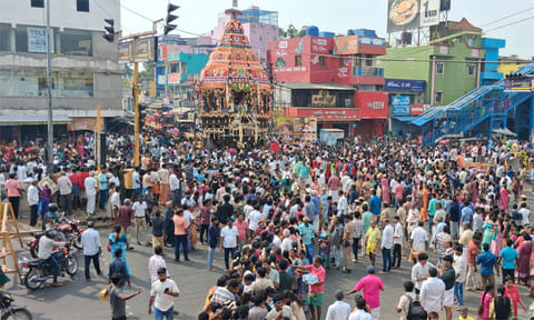 சிங்கப்பெருமாள் கோவில், பாடலாத்ரி நரசிம்ம பெருமாள், தேரோட்டம்