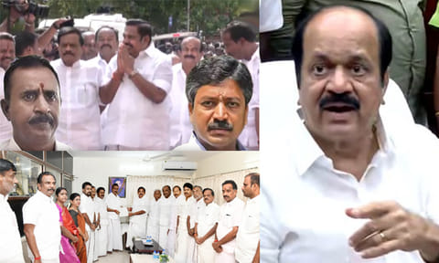 தகுதிநீக்கம் கோரிய மனுக்களை வாபஸ் பெற்ற இரு அ.தி.மு.க. அணிகள்: ‘நாளை முடிவை அறிவிப்பேன்’ - சபாநாயகர்