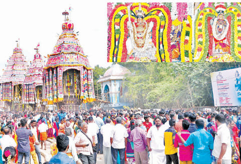 தைப்பூச பெருவிழாவையொட்டி திருவிடைமருதூர் மகாலிங்க சுவாமி கோவிலில் பஞ்சரத தேரோட்டம்