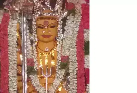 சந்தனகாப்பு அலங்காரத்தில் பிடாரியம்மன்