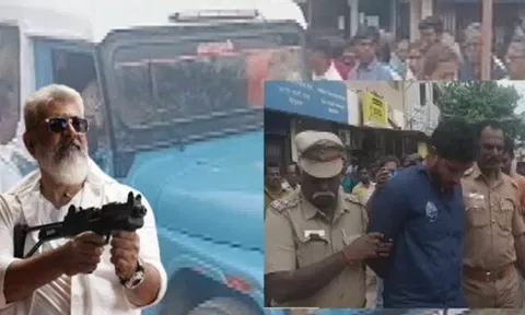 "துணிவு" படம் பார்த்து பட்ட பகலில் வங்கி ஊழியர்களை கட்டிப்போட்டு கொள்ளை முயற்சி "இளைஞர் கைது"