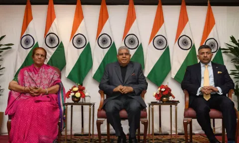 இந்தியா பற்றிய கட்டுக்கதைகளுக்கு இந்திய வம்சாவளியினர் பதிலடி கொடுக்க வேண்டும் - துணை ஜனாதிபதி ஜகதீப் தன்கர்