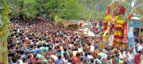 பத்ரகாளியம்மன் கோவில் திருவிழாவில் வினோத வழிபாடு