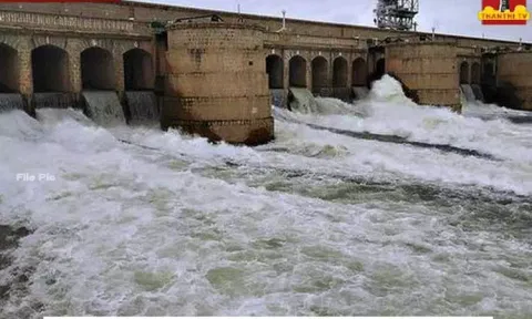 கர்நாடக அணைகளில் இருந்து காவிரியில் திறக்கப்படும் தண்ணீரின் அளவு அதிகரிப்பு