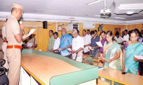 போலீஸ் சூப்பிரண்டு அலுவலகத்தில் சமூக நீதிநாள் உறுதிமொழி ஏற்பு