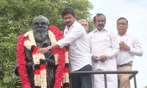 தந்தை பெரியாரின் 145 ஆவது பிறந்த நாளில் அவர்களது பணிகளை போற்றுவோம் - அமைச்சர் உதயநிதி ஸ்டாலின்