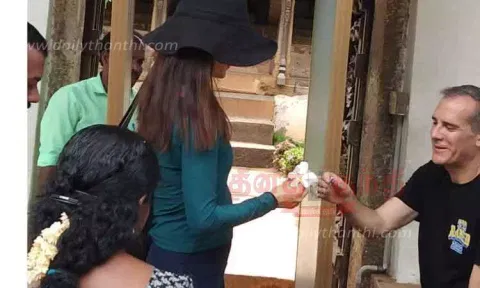 பத்மநாபபுரம் அரண்மனையை குடும்பத்தினருடன் பார்வையிட்ட அமெரிக்க தூதர்