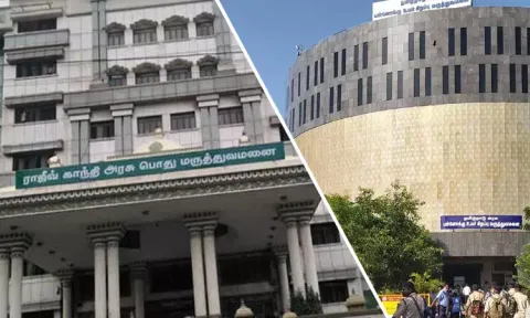 ராஜீவ் காந்தி, ஓமந்தூரார் அரசு ஆஸ்பத்திரிகளில் குஜராத்தை சேர்ந்த 60 அரசு டாக்டர்கள் நேரில் பார்வையிட்டனர்
