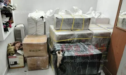 இலங்கைக்கு கடத்த வீட்டில் பதுக்கிய 23 பண்டல் போதை மாத்திரைகள் பறிமுதல்