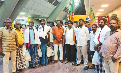 இலங்கை சிறையில் இருந்து விடுதலையான தமிழக மீனவாகள் 17 பேர் சென்னை வந்தனா