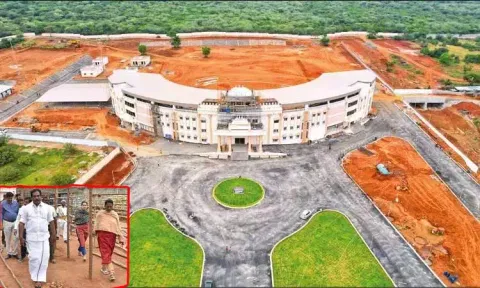 கீழக்கரை ஜல்லிக்கட்டு அரங்கம் - அமைச்சர் மூர்த்தி ஆய்வு