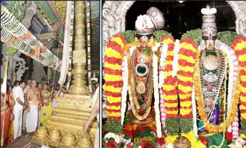 ஸ்ரீவில்லிபுத்தூர் ஆண்டாள் கோவிலில் ஆடிப்பூர திருவிழா கொடியேற்றத்துடன் தொடங்கியது