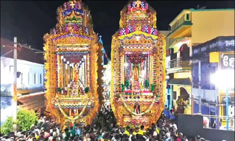 புனித பரலோக மாதா விண்ணேற்பு பெருவிழா - தேர் பவனி