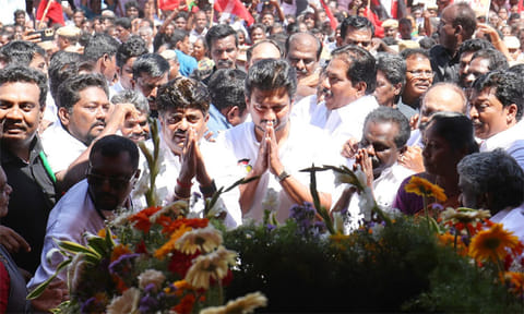 இமானுவேல் சேகரன் நினைவு தினம்: அமைச்சர் உதயநிதி ஸ்டாலின் மரியாதை