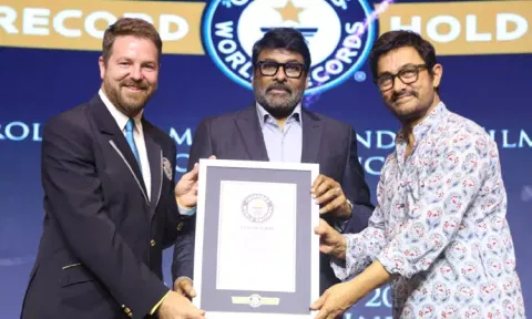 கின்னஸ் சாதனை புத்தகத்தில் இடம்பிடித்த சிரஞ்சீவி - எதற்காக தெரியுமா?