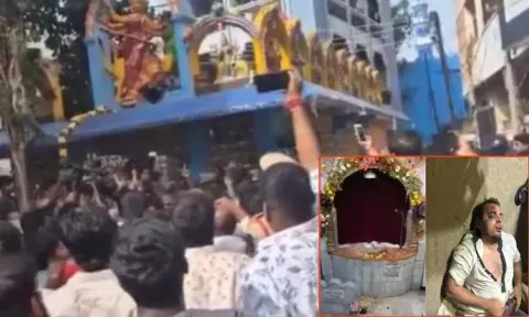 செகந்திராபாத்தில் கோவில் சிலையை உடைத்த நபர் கைது: விசாரணையில் வெளியான பரபரப்பு தகவல்