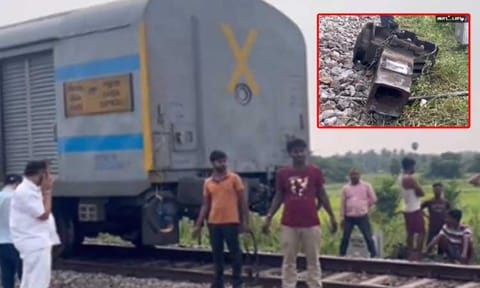 கன்னியாகுமரி சென்ற பயணிகள் ரெயிலின் என்ஜின் தனியாக கழன்று சென்றதால் பரபரப்பு