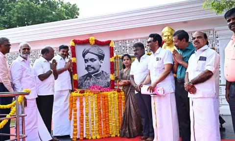 வ.உ.சிதம்பரனார் நினைவு நாள்: தமிழக அரசு சார்பில் மரியாதை