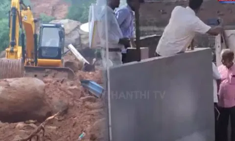 திருவண்ணாமலையில் மண்சரிவு ஏற்பட்ட இடத்தில் ஐஐடி குழு ஆய்வு