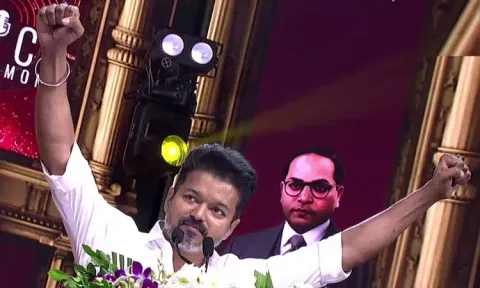 'அம்பேத்கர் புத்தக வெளியீட்டு விழாவிற்கு கூட வரமுடியாத அளவிற்கு...' - தொல்.திருமாவளவன் குறித்து தவெக தலைவர் விஜய் அதிரடி பேச்சு