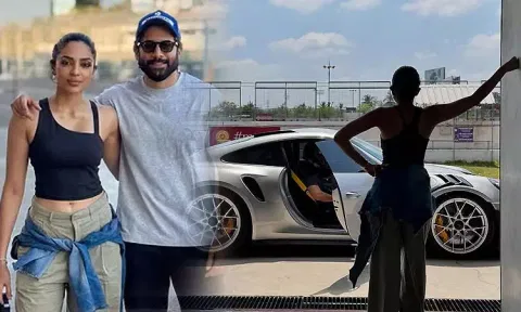 Naga Chaitanya - Sobitha pair in car racing training