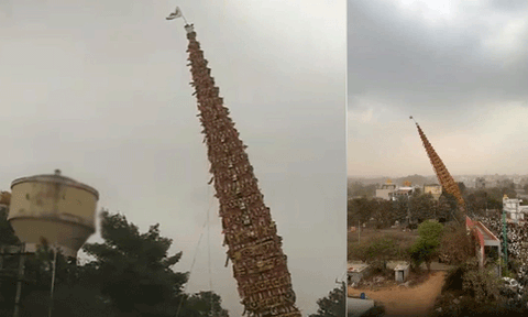 தேர் சாய்ந்து விபத்து: தமிழக பக்தர் உள்பட 2 பேர் உயிரிழந்த சோகம்