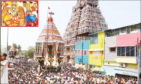 திருவானைக்காவல் ஜம்புகேஸ்வரர் கோவில் தேரோட்டம்