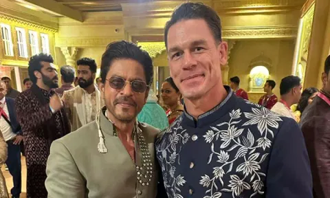 Shah Rukh Khan calls John Cena a 'rock star'